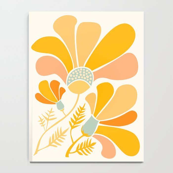 Summer Wildflowers in Golden Yellow Notebook Gallery Image 4