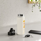 Summer Wildflowers in Golden Yellow Water Bottle Gallery Image 4