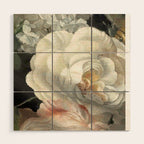 Dutch Floral Tapestry Still Life Print Wood Wall Art Gallery Image 1