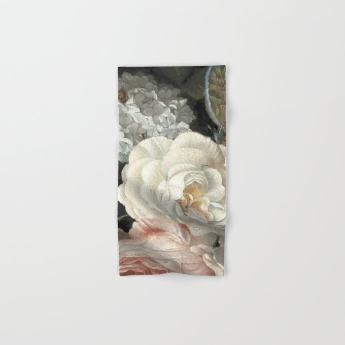 Dutch Floral Tapestry Still Life Print Bath Towel Gallery Image 1