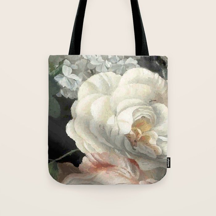 Dutch Floral Tapestry Still Life Print Tote Bag Gallery Image 1