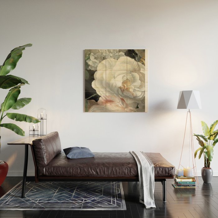 Dutch Floral Tapestry Still Life Print Wood Wall Art Gallery Image 2