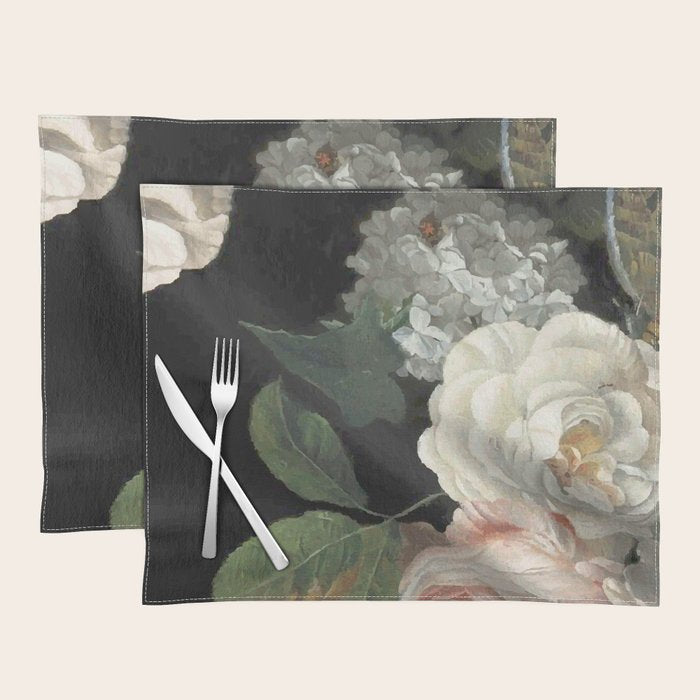Dutch Floral Tapestry Still Life Print Placemat Gallery Image 1