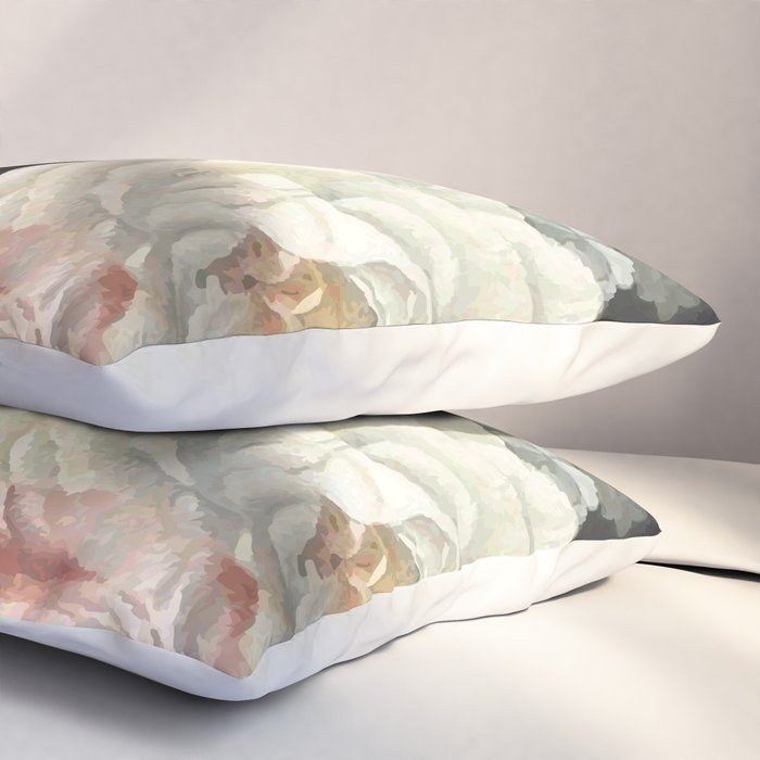 Dutch Floral Tapestry Still Life Print Pillow Sham Gallery Image 3