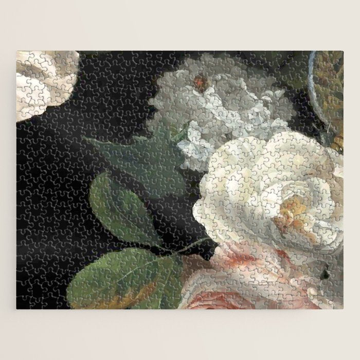 Dutch Floral Tapestry Still Life Print Jigsaw Puzzle Gallery Image 1