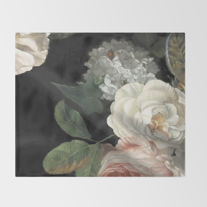 Dutch Floral Tapestry Still Life Print Throw Blanket Gallery Image 2