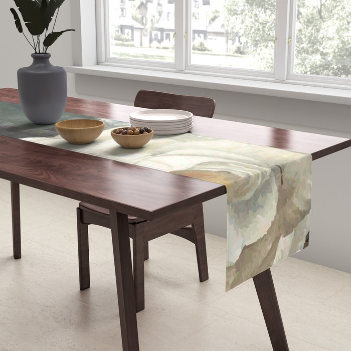 Dutch Floral Tapestry Still Life Print Table Runner Gallery Image 2