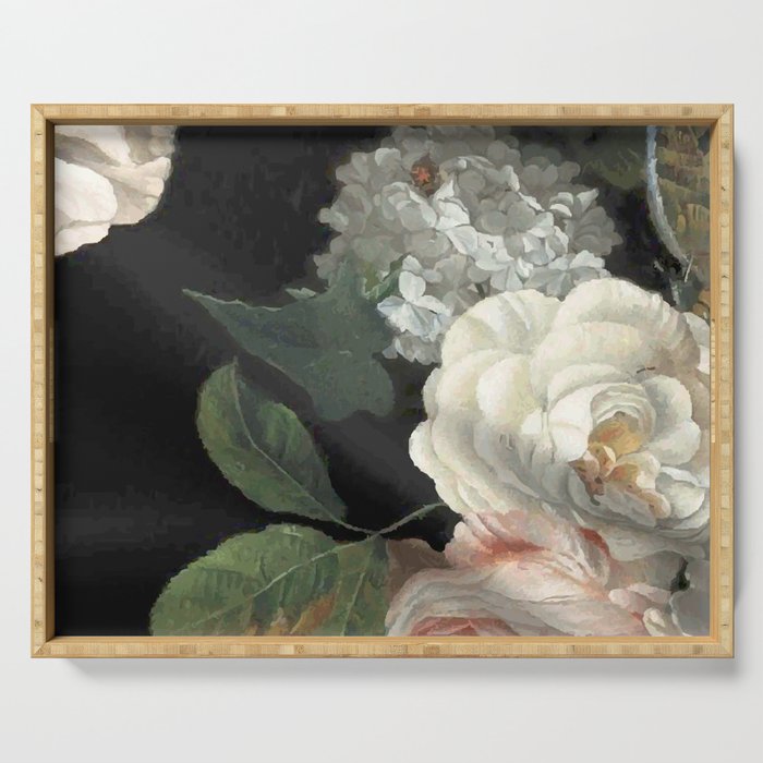 Dutch Floral Tapestry Still Life Print Serving Tray Gallery Image 1