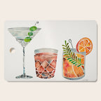 Classic Cocktails  â 1960s Watercolor Lineup Cutting Board Gallery Image 1