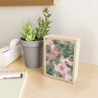 Rosy Radiance - Light Pink Rose Flower Forest Sage Green Leaf Garden Abstract Nature Painting Art Mini Art Print Gallery Image 2