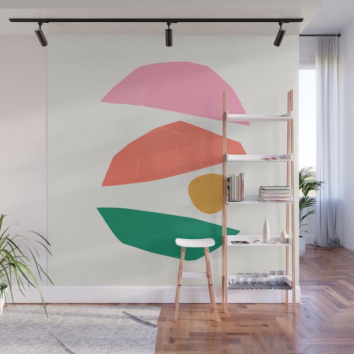 The Sundowner: Stacked Shapes 01 Wall Mural Gallery Image 1