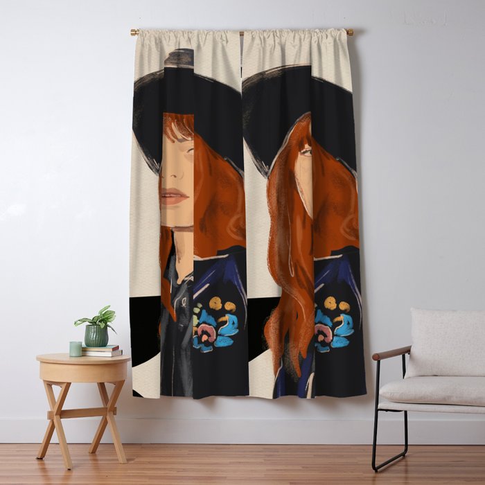 Girl Portrait 23 Window Curtain Gallery Image 5