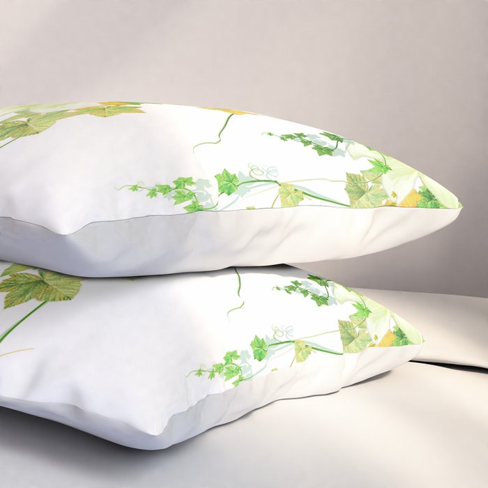 Watercolor Ivy Pillow Sham Gallery Image 3