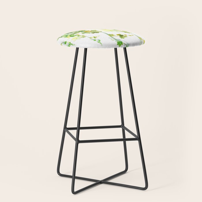 Watercolor Ivy Stool Gallery Image 1