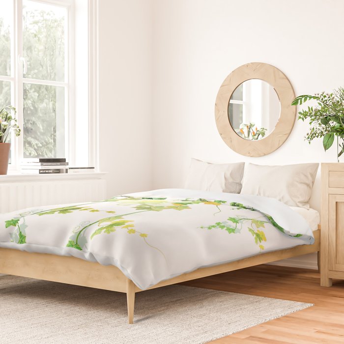 Watercolor Ivy Duvet Cover Gallery Image 2