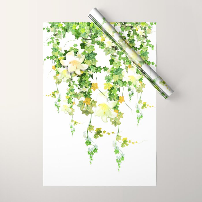 Watercolor Ivy Wrapping Paper Gallery Image 1
