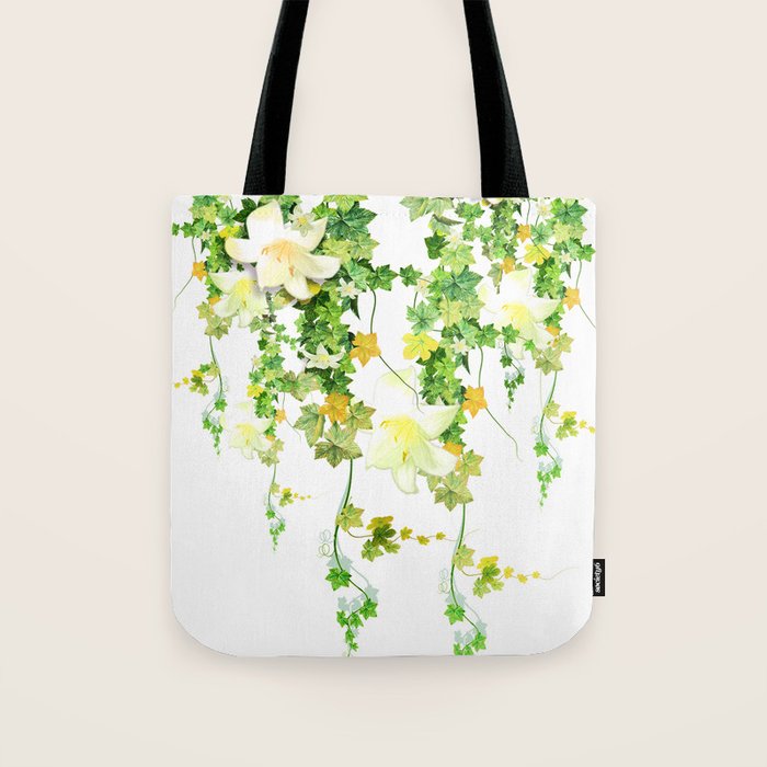 Watercolor Ivy Tote Bag Gallery Image 1