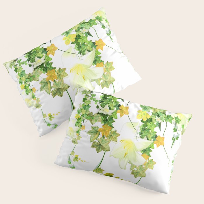 Watercolor Ivy Pillow Sham Gallery Image 3