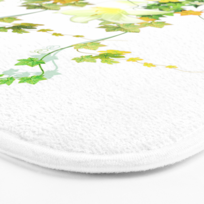 Watercolor Ivy Bath Mat Gallery Image 3