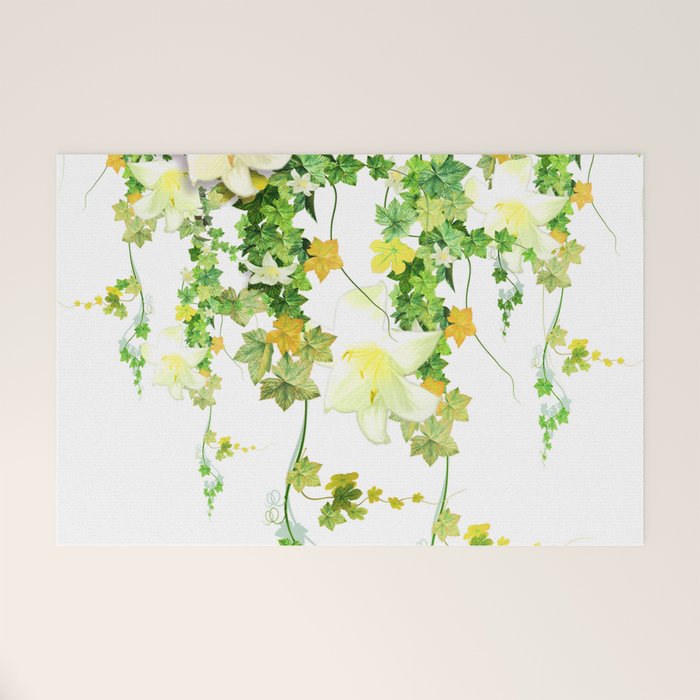 Watercolor Ivy Welcome Mat Gallery Image 1
