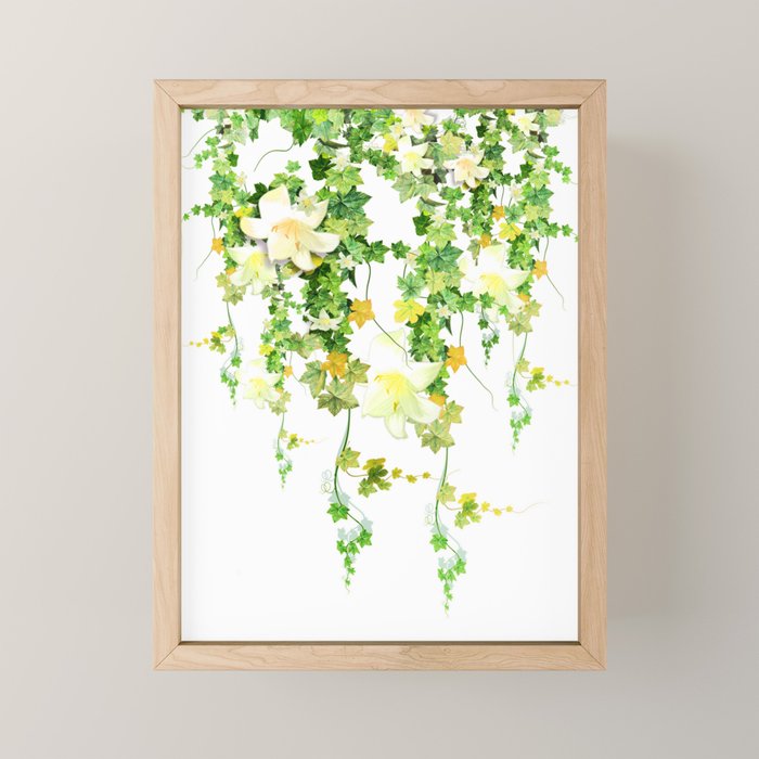 Watercolor Ivy Mini Art Print Gallery Image 1