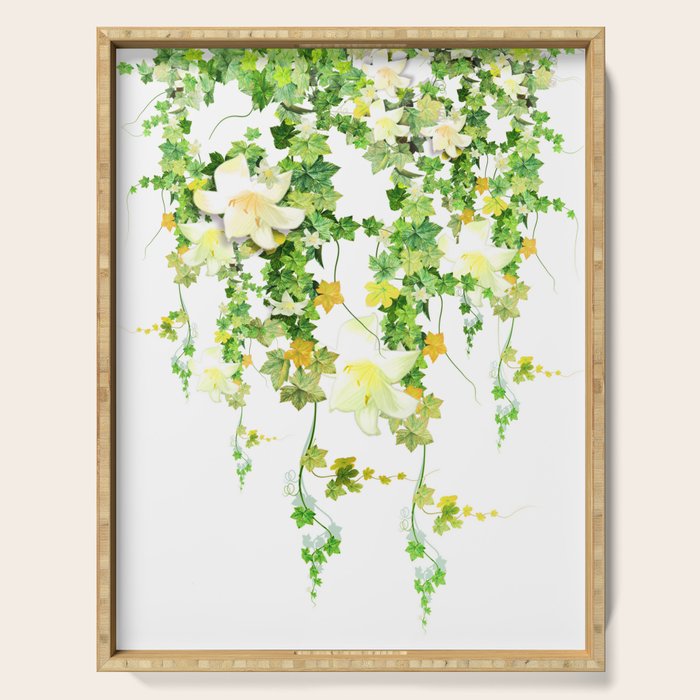 Watercolor Ivy Serving Tray Gallery Image 1