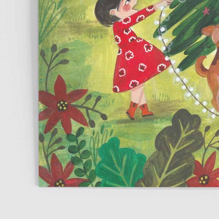 Decorating Christmas tree and children  Poster Gallery Image 3