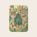 Decorating Christmas tree and children  Bath Mat Gallery Image 1