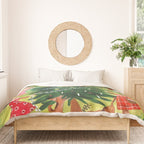 Decorating Christmas tree and children  Duvet Cover Gallery Image 3