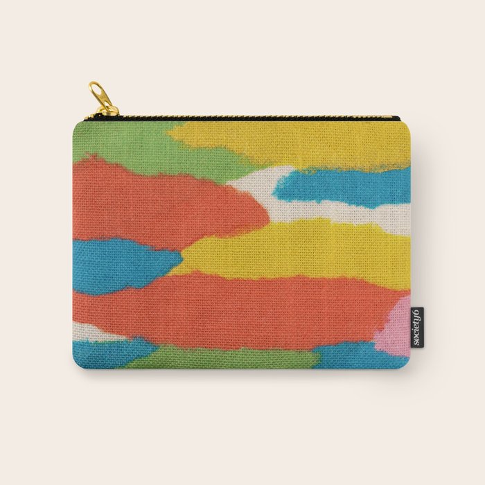 Colorful Paper Collage #2 Carry All Pouch Gallery Image 1