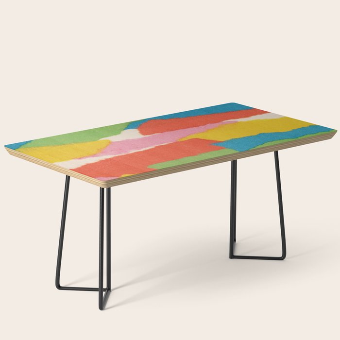 Colorful Paper Collage #2 Coffee Table Gallery Image 1