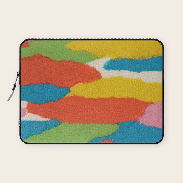 Colorful Paper Collage #2 Laptop Sleeve Gallery Image 1