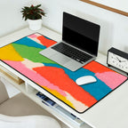 Colorful Paper Collage #2 Desk Mat Gallery Image 2