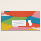 Colorful Paper Collage #2 Desk Mat Gallery Image 1