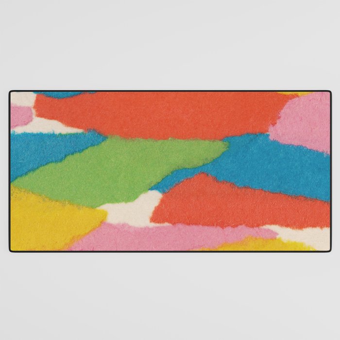 Colorful Paper Collage #2 Desk Mat Gallery Image 3