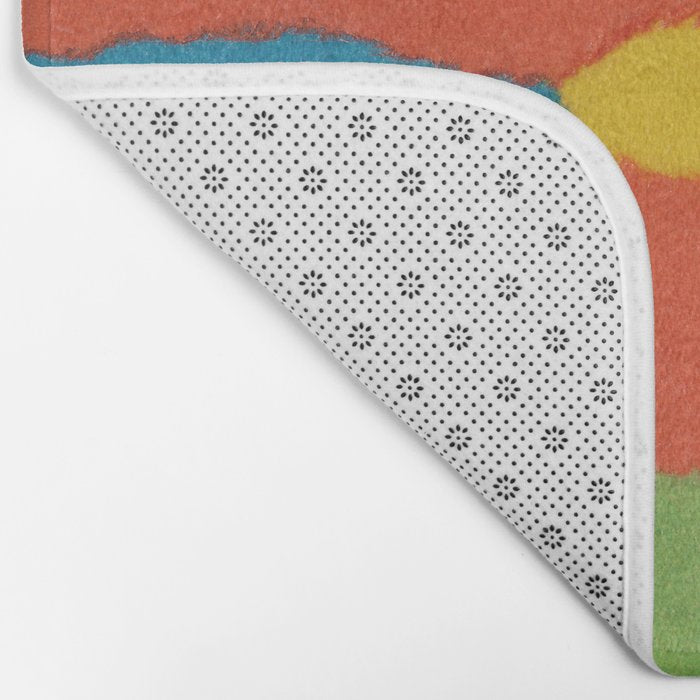 Colorful Paper Collage #2 Bath Mat Gallery Image 2