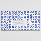 Xoxo valentine's day - blue Desk Mat Gallery Image 1
