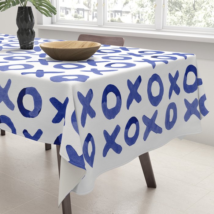 Xoxo valentine's day - blue Tablecloth Gallery Image 3
