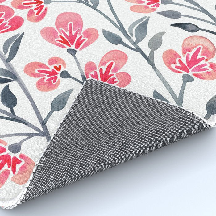 Cherry Blossoms - Pink & Black Palette Rug Gallery Image 4