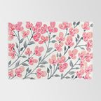 Cherry Blossoms - Pink & Black Palette Rug Gallery Image 2