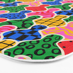 Colorful diverse people crowd art pattern Bath Mat Gallery Image 3