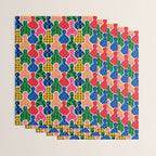 Colorful diverse people crowd art pattern Wrapping Paper Gallery Image 3