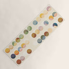 Abstract Bauhaus Dot Pattern Sophisticated Autumn Yoga Mat Gallery Image 1