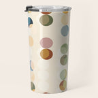 Abstract Bauhaus Dot Pattern Sophisticated Autumn Travel Mug Gallery Image 3