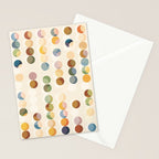 Abstract Bauhaus Dot Pattern Sophisticated Autumn Stationery Card Gallery Image 2