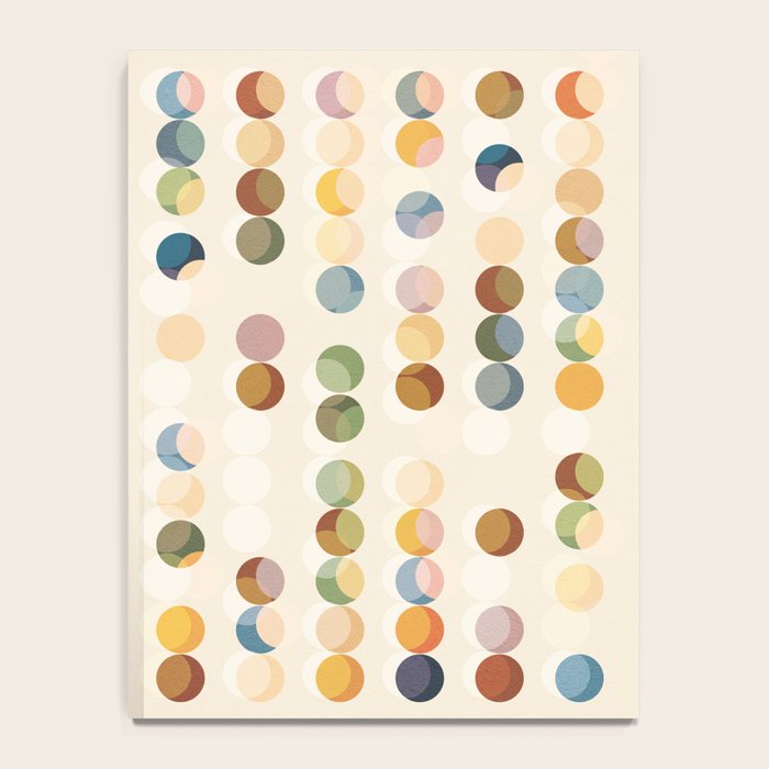 Abstract Bauhaus Dot Pattern Sophisticated Autumn Notebook Gallery Image 4