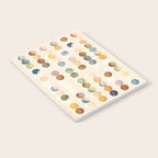 Abstract Bauhaus Dot Pattern Sophisticated Autumn Notebook Gallery Image 2