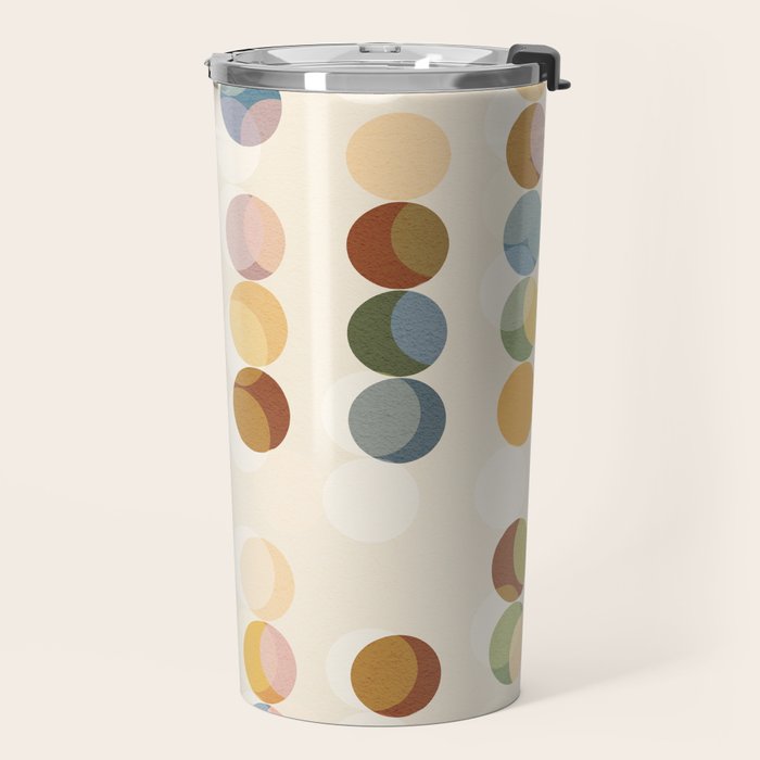 Abstract Bauhaus Dot Pattern Sophisticated Autumn Travel Mug Gallery Image 2