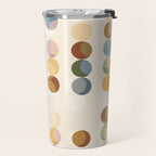 Abstract Bauhaus Dot Pattern Sophisticated Autumn Travel Mug Gallery Image 2