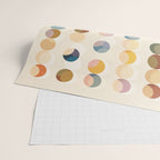Abstract Bauhaus Dot Pattern Sophisticated Autumn Wrapping Paper Gallery Image 2